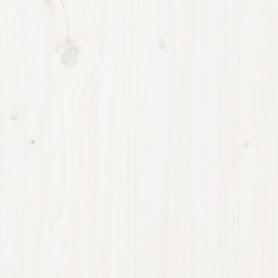 vidaXL Κομποστοποιητής Λευκός 82,5x82,5x99,5 εκ. από Μασίφ Ξύλο Πεύκου