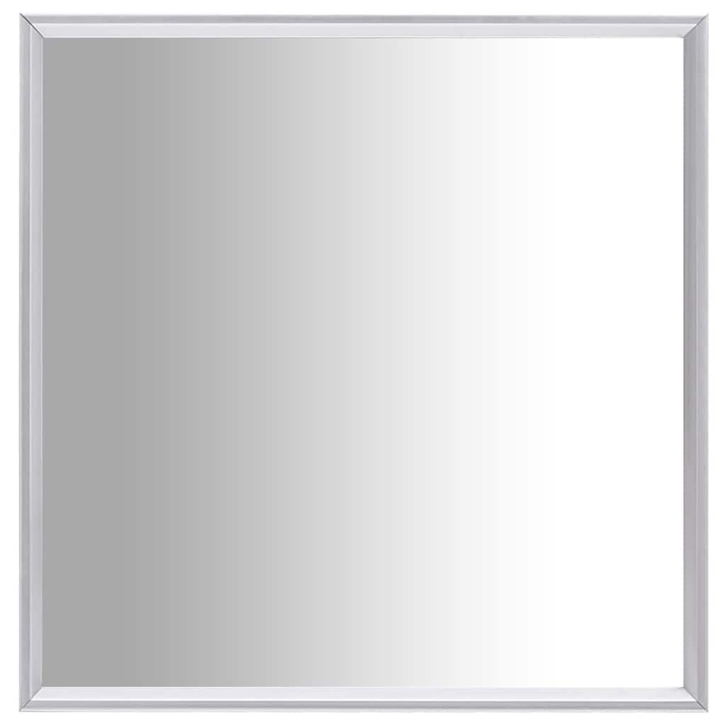 vidaXL Καθρέφτης Ασημί 40 x 40 εκ.