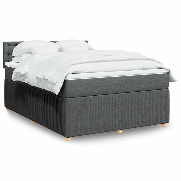 vidaXL &Kappa;&rho;&epsilon;&beta;ά&tau;&iota; Boxspring &mu;&epsilon; &Sigma;&tau;&rho;ώ&mu;&alpha; &Sigma;&kappa;&omicron;ύ&rho;&omicron; &Gamma;&kappa;&rho;&iota; 160x200 &epsilon;&kappa; &Upsilon;&phi;&alpha;&sigma;&mu;ά&tau;&iota;&nu;&omicron;