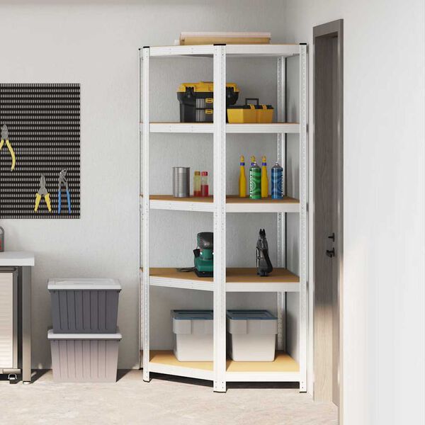 vidaXL &Gamma;&omega;&nu;&iota;&alpha;&kappa;ό &rho;ά&phi;&iota; &mu;&epsilon; &rho;ά&phi;&iota; &Alpha;&sigma;&eta;&mu;ί 90 x 90 x 198 cm &Epsilon;&pi;&epsilon;&xi;&epsilon;&rho;&gamma;&alpha;&sigma;&mu;έ&nu;&omicron; &xi;ύ&lambda;&omicron;