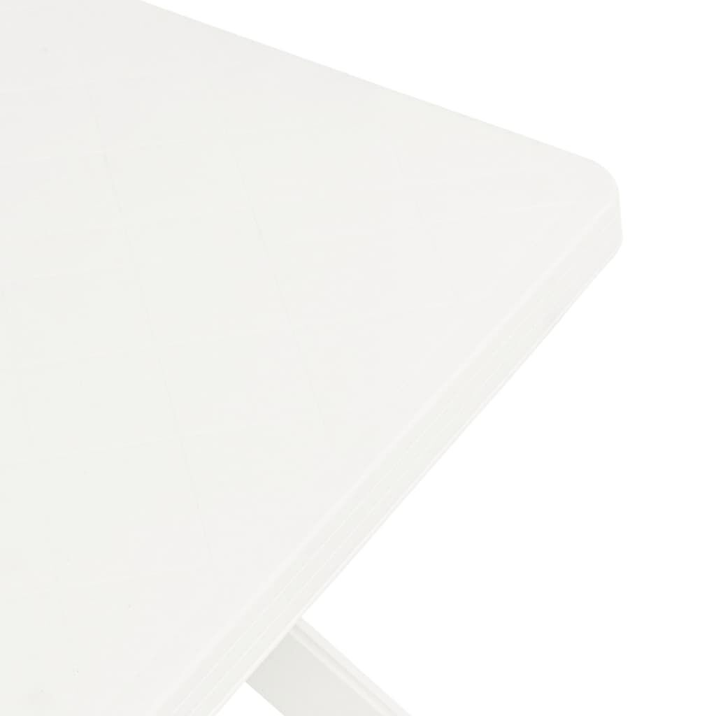 vidaXL Τραπέζι Bistro Λευκό 70 x 70 x 72 εκ. Πλαστικό