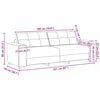 vidaXL Καναπές με μαξιλάρι με μαξιλάρι Μπεζ 220 x 78 x 84 εκ. Λινό