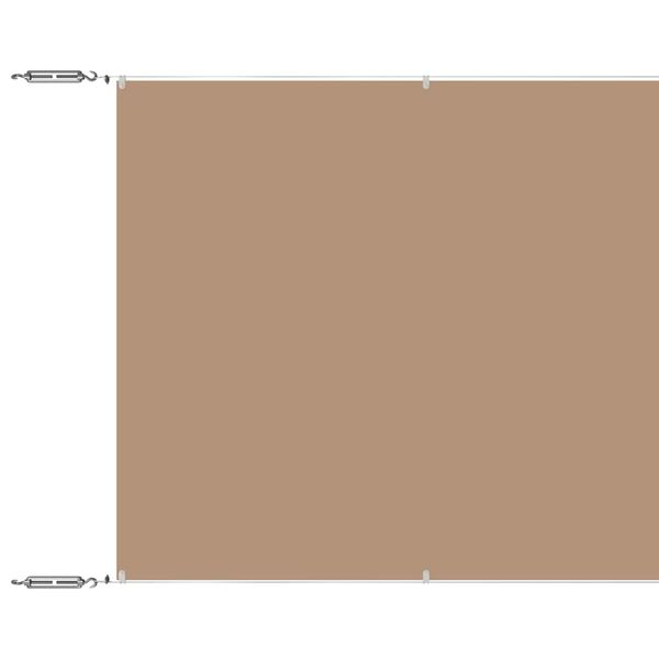 vidaXL Τέντα Κάθετη Taupe 60 x 1000 εκ. από Ύφασμα Oxford
