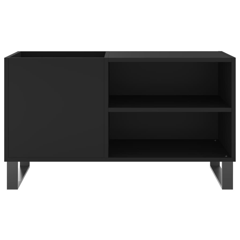 vidaXL Δισκοθήκη Μαύρη 85 x 38 x 48 εκ. από Επεξεργασμένο Ξύλο