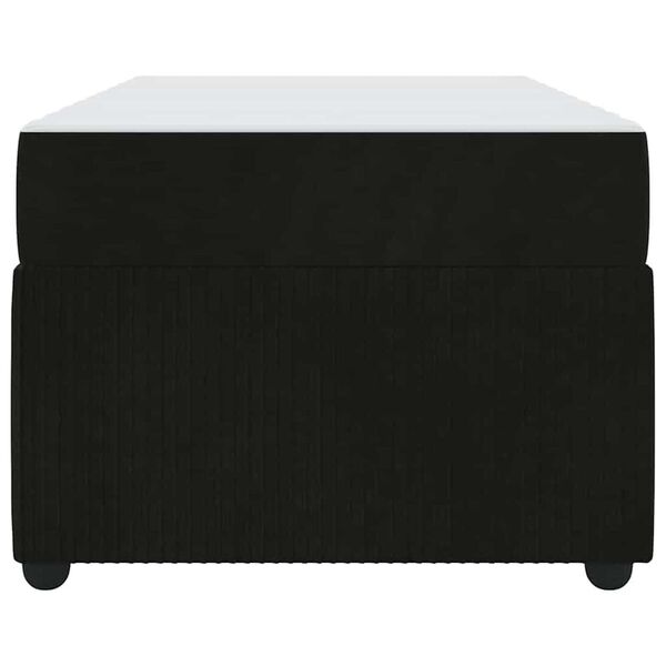 vidaXL Σκελετός κρεβατιού με στρώμα Άλλο Μαύρο 90 x 190 cm Βελούδο