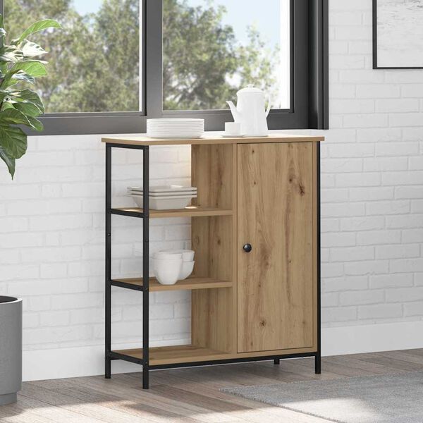 vidaXL Πλαϊνό γραφείο Artisan Oak 70 x 30 x 80 εκ.