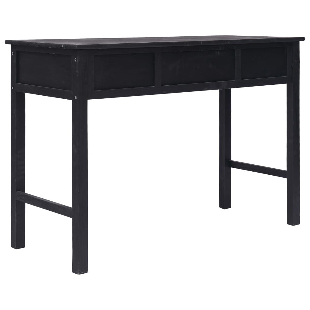 vidaXL Τραπέζι Κονσόλα Μαύρο 110 x 45 x 76 εκ. Ξύλινο
