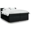 vidaXL &Kappa;&rho;&epsilon;&beta;ά&tau;&iota; Boxspring &mu;&epsilon; &Sigma;&tau;&rho;ώ&mu;&alpha; &Mu;&alpha;ύ&rho;&omicron; 200x200 &epsilon;&kappa;. &Upsilon;&phi;&alpha;&sigma;&mu;ά&tau;&iota;&nu;&omicron;