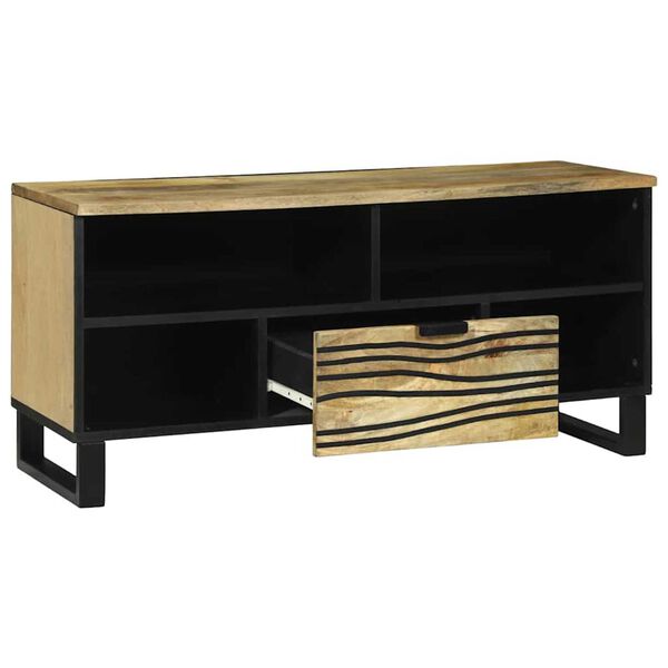 vidaXL Ντουλάπι Τηλεόρασης Καφέ 105 x 33 x 46 εκ. Μασίφ ξύλο μάνγκο