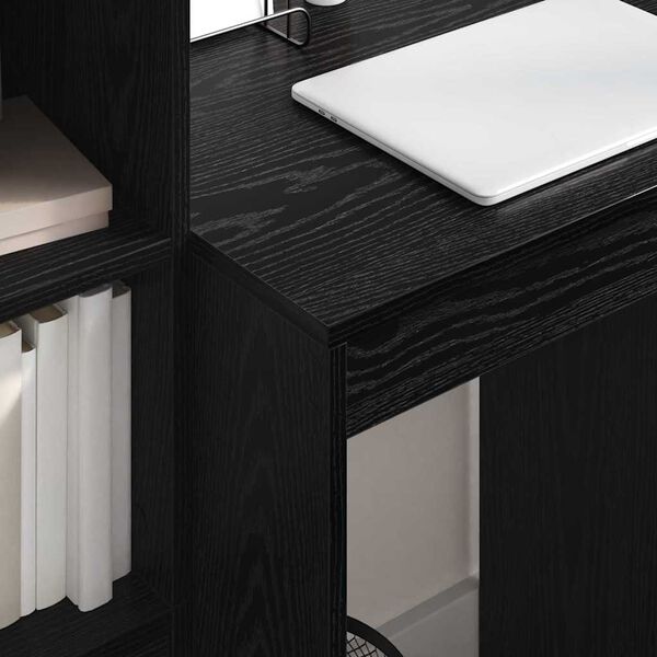 vidaXL Γραφείο Μαύρη δρυς 60 x 50 x 76 εκ. Επεξεργασμένο ξύλο