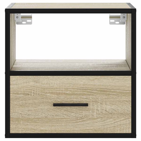 vidaXL Επίτοιχο κομοδίνο Sonoma Oak 40x31x39,5 cm