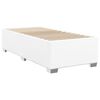 vidaXL Κρεβάτι Boxspring με Στρώμα Λευκό 90x200εκ. από Συνθετικό Δέρμα