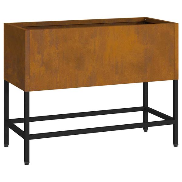 vidaXL Υψωμένη Γλάστρα Κήπου Σκ rusty 60 x 26 x 45 εκ