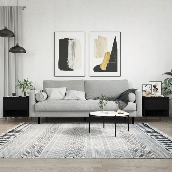 vidaXL &Tau;&rho;&alpha;&pi;&epsilon;&zeta;ά&kappa;&iota;&alpha; &Sigma;&alpha;&lambda;&omicron;&nu;&iota;&omicron;ύ 2 &tau;&epsilon;&mu;. &Mu;&alpha;ύ&rho;&alpha; 50x46x50 &epsilon;&kappa; &Epsilon;&pi;&epsilon;&xi;&epsilon;&rho;&gamma;&alpha;&sigma;&mu;έ&nu;&omicron; &Xi;ύ&lambda;&omicron;