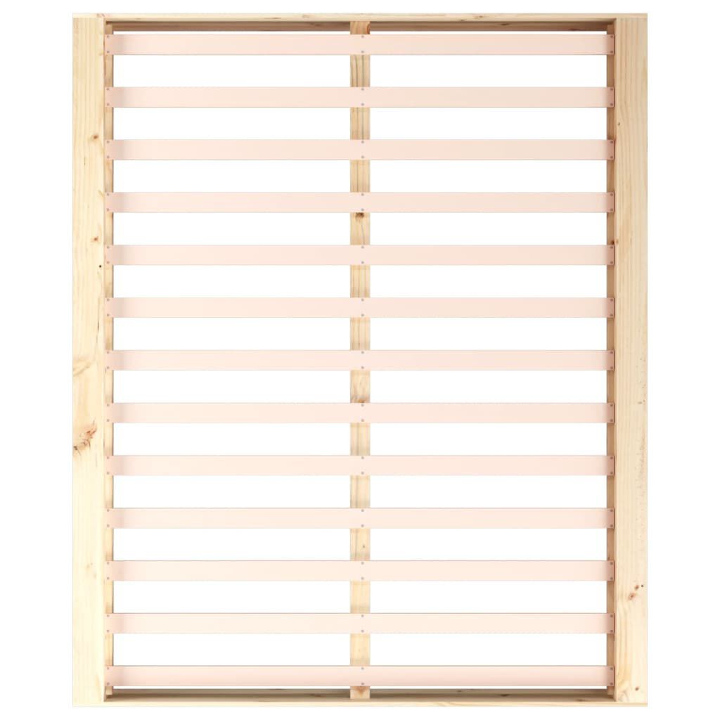 vidaXL Πλαίσιο Κρεβατιού 180 x 200 εκ. Μασίφ Ξύλο Super King Size