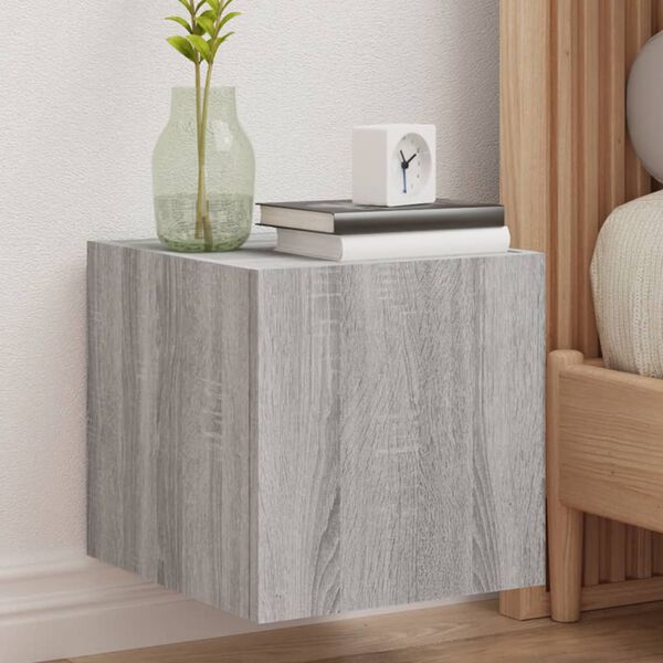 vidaXL Έ&pi;&iota;&pi;&lambda;&alpha; &Tau;&omicron;ί&chi;&omicron;&upsilon; &Tau;&eta;&lambda;. &mu;&epsilon; LED 2 &Tau;&epsilon;&mu;. &Gamma;&kappa;&rho;&iota; Sonoma 30,5x35x30 &epsilon;&kappa;.