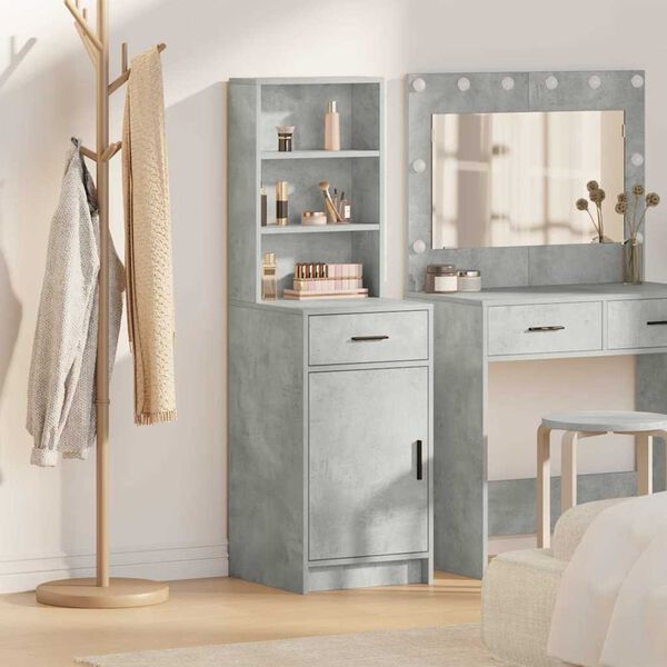 vidaXL Highboard &Sigma;&kappa;&upsilon;&rho;ό&delta;&epsilon;&mu;&alpha; &Gamma;&kappa;&rho;&iota; 40 x 40,5 x 135 &epsilon;&kappa;. &Epsilon;&pi;&epsilon;&xi;&epsilon;&rho;&gamma;&alpha;&sigma;&mu;έ&nu;&omicron; &xi;ύ&lambda;&omicron;
