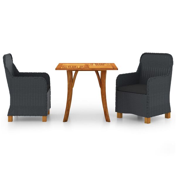 vidaXL &Sigma;&epsilon;&tau; &Tau;&rho;&alpha;&pi;&epsilon;&zeta;&alpha;&rho;ί&alpha;&sigmaf; &Kappa;ή&pi;&omicron;&upsilon; 3 &Tau;&epsilon;&mu;&alpha;&chi;ί&omega;&nu; &Sigma;&kappa;&omicron;ύ&rho;&omicron; &Gamma;&kappa;&rho;&iota;