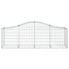 vidaXL Συρματοκιβώτια Τοξωτά 4 τεμ. 200x50x60/80 εκ. Γαλβαν. Ατσάλι