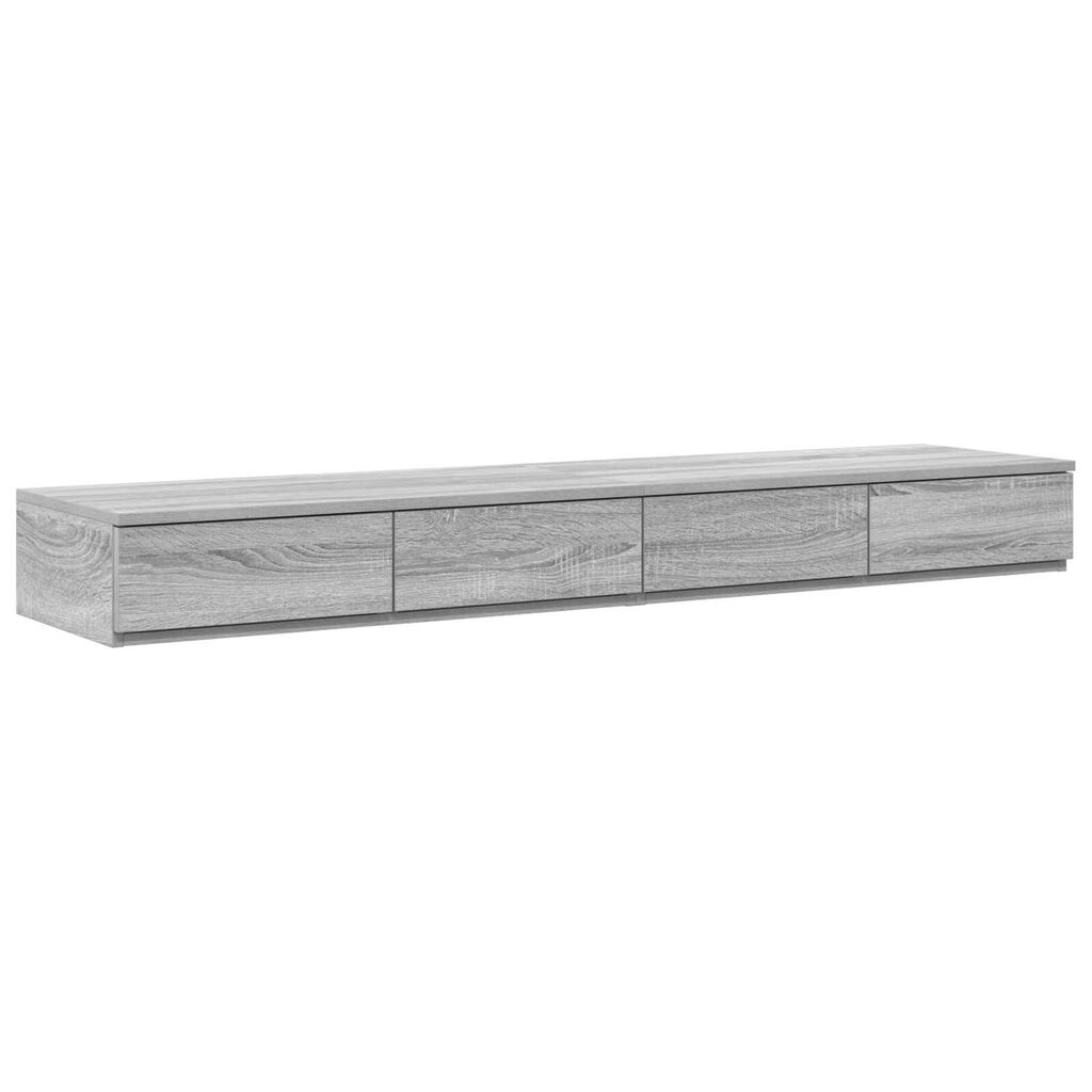 vidaXL Κρεβάτι Αποθήκης Γκρι Sonoma 160x200 εκ