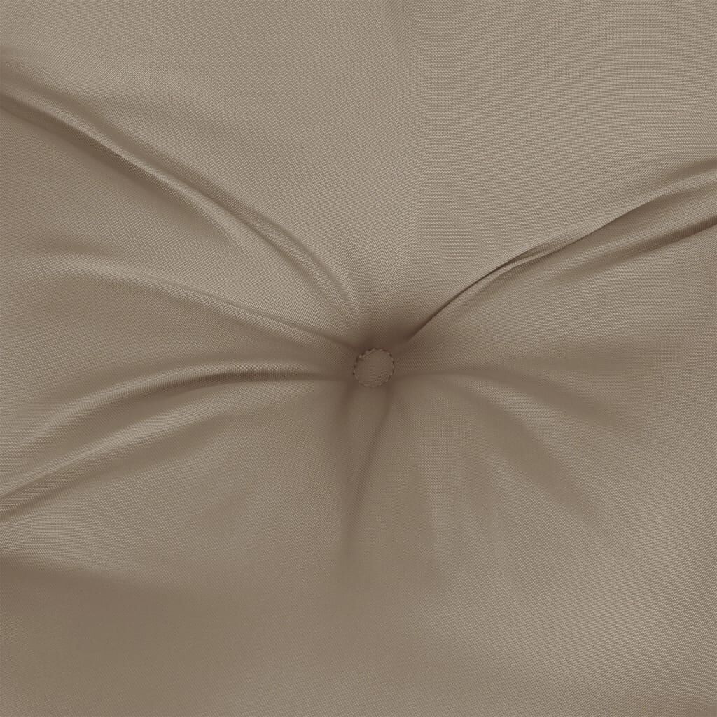 vidaXL Μαξιλάρια Καρέκλας Κήπου 4 τεμ. Taupe 50x50x7 εκ. Oxford Ύφασμα