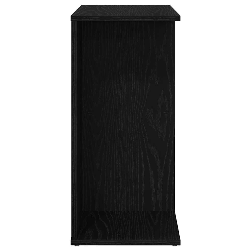 vidaXL Κομοδίνο Μαύρη δρυς 46,5x29x61 cm Κατασκευασμένο ξύλο