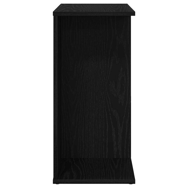 vidaXL Κομοδίνο Μαύρη δρυς 46,5x29x61 cm Κατασκευασμένο ξύλο
