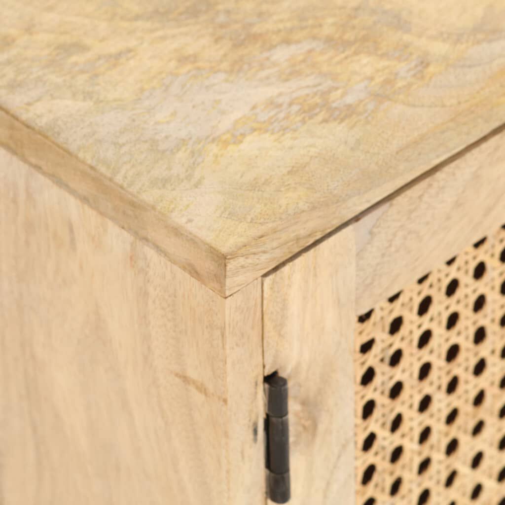 vidaXL Έπιπλο Τηλεόρασης 140x30x40 εκ. Ξύλο Μάνγκο/Φυσικό Ζαχαροκάλαμο