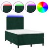 vidaXL &Kappa;&rho;&epsilon;&beta;ά&tau;&iota; Boxspring &mu;&epsilon; &Sigma;&tau;&rho;ώ&mu;&alpha; & LED &Sigma;&kappa;. &Pi;&rho;ά&sigma;&iota;&nu;&omicron; 120x200&epsilon;&kappa; &Beta;&epsilon;&lambda;&omicron;ύ&delta;&omicron;