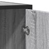 vidaXL Sideboard Grey Sonoma 134x35x76 cm Ξύλινο μηχανουργικό ξύλο