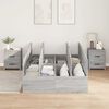 vidaXL Σκελετός Κρεβατιού Γκρι sonoma 120 x 200 cm Επεξεργασμένο ξύλο
