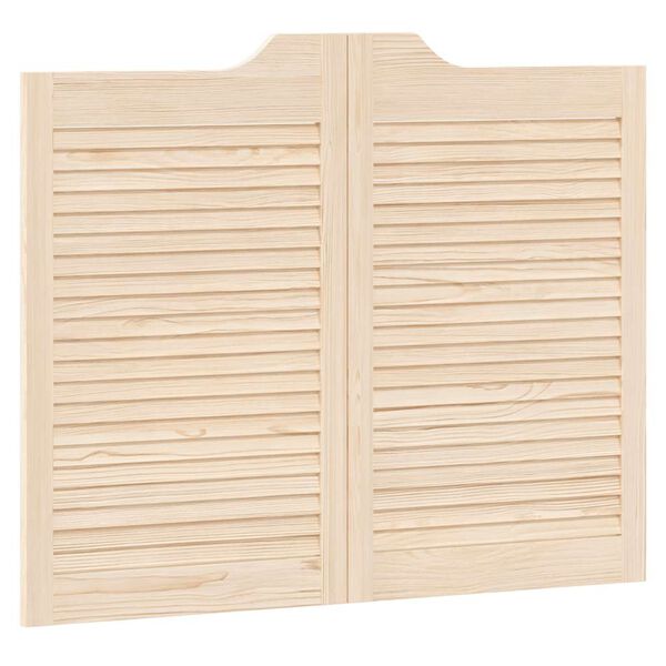 vidaXL Swing Doors Louvred Design 1-Pair 80x100 cm μασίφ ξύλο πεύκο