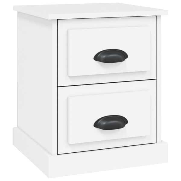 vidaXL Κομοδίνο Λευκό 39 x 39 x 47,5 εκ. από Επεξεργασμένο Ξύλο