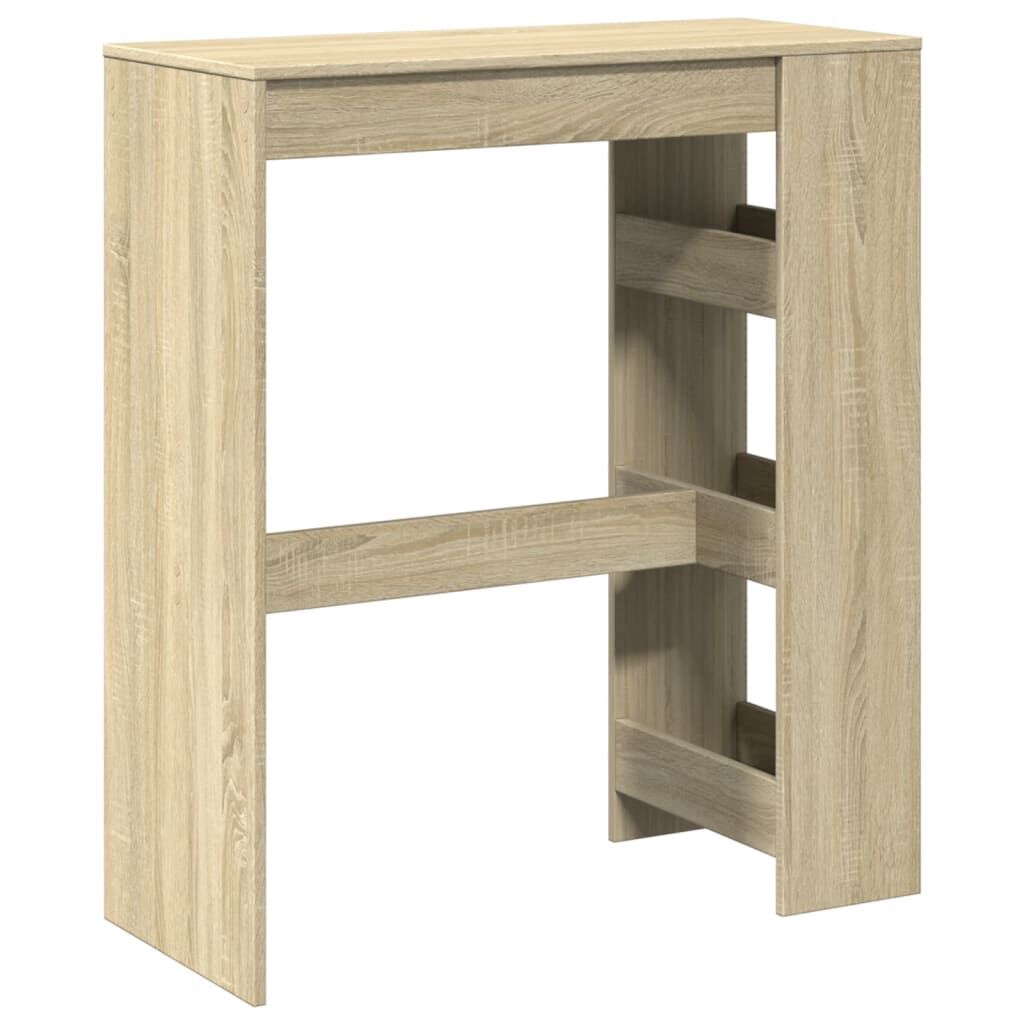 vidaXL Τραπέζι Μπαρ με Ράγες Sonoma Δρυς 90x40x103,5 εκ Επεξεργ. Ξύλο