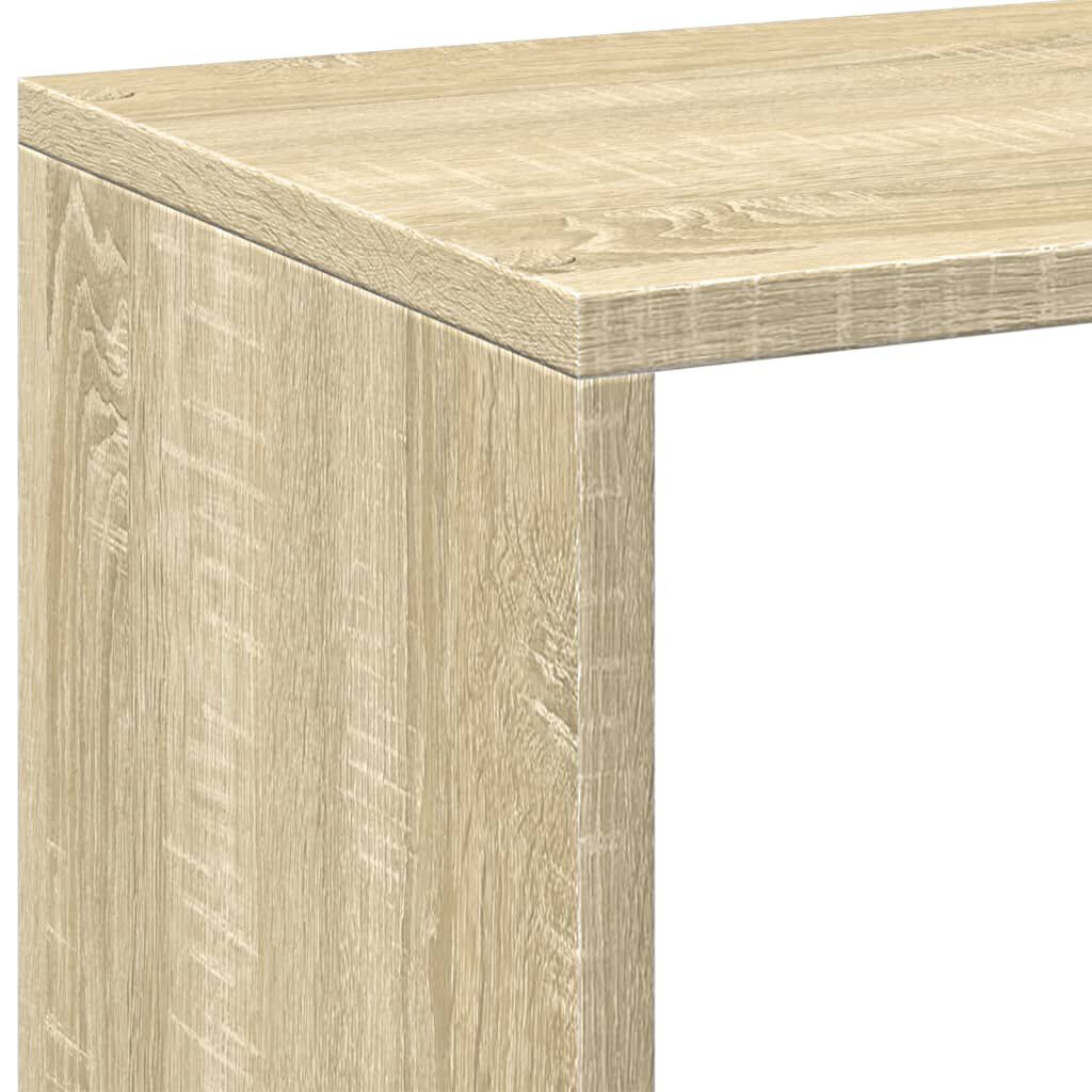 vidaXL Βιβλιοθήκη/Διαχωριστικό Χώρου Δρυς 69,5x29x69,5 εκ. Επεξ. Ξύλο