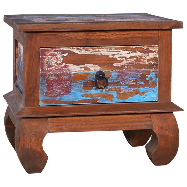 vidaXL Κομοδίνο 45 x 35 x 40 εκ. από Ανακυκλωμένο Ξύλο Teak
