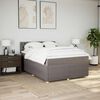 vidaXL &Kappa;&rho;&epsilon;&beta;ά&tau;&iota; Boxspring &mu;&epsilon; &Sigma;&tau;&rho;ώ&mu;&alpha; Taupe 140x190 &epsilon;&kappa;. &Upsilon;&phi;&alpha;&sigma;&mu;ά&tau;&iota;&nu;&omicron;