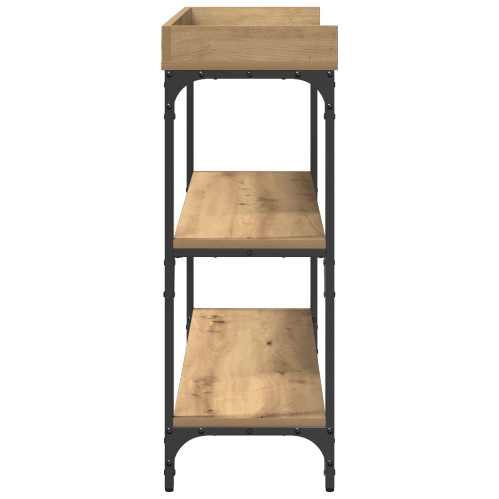 vidaXL Κονσόλα Ξύλου Artisan 100x30x80 εκ. Κατασκευασμένο ξύλο & Ατσάλι