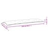 vidaXL Μαξιλάρι Πάγκου Κήπου Μπεζ 150x50x7 εκ. Ύφασμα Oxford