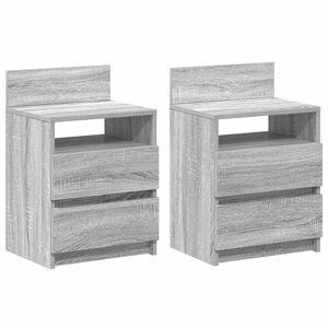 vidaXL &Kappa;&omicron;&mu;&omicron;&delta;ί&nu;&alpha; 2 &tau;&epsilon;&mu;. &mu;&epsilon; 2 &Sigma;&upsilon;&rho;&tau;ά&rho;&iota;&alpha; &Gamma;&kappa;&rho;&iota; Sonoma 40x33x60 &epsilon;&kappa;.