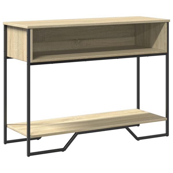 vidaXL Τραπέζι Κονσόλα Sonoma Δρυς 100x35x74,5 εκ. Επεξεργασμένο Ξύλο