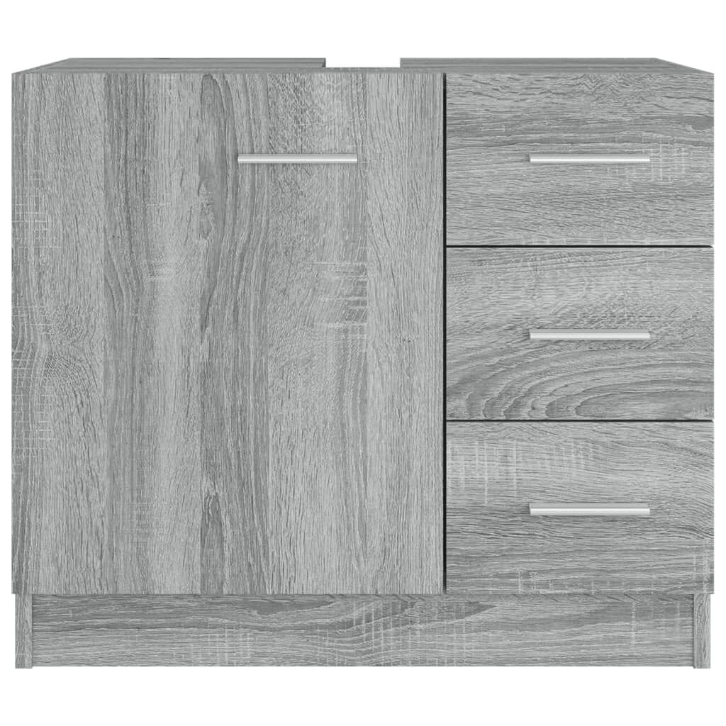 vidaXL Ντουλάπι Νιπτήρα Grey Sonoma 63x38,50x54 εκ. Επεξεργ. Ξύλο