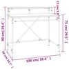 vidaXL Γραφείο Καπνιστή Δρυς 100x50x90 εκ. από Επεξεργασμένο Ξύλο