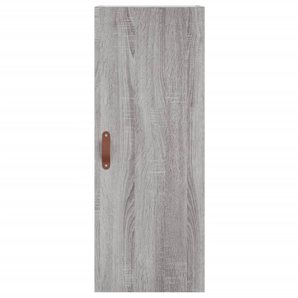 vidaXL Μπουφές Sonoma Γκρι 34,5 x 34 x 180 εκ. από Επεξεργασμένο Ξύλο