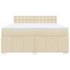 vidaXL &Kappa;&rho;&epsilon;&beta;ά&tau;&iota; Boxspring &mu;&epsilon; &Sigma;&tau;&rho;ώ&mu;&alpha; &Kappa;&rho;&epsilon;&mu; 180x200 &epsilon;&kappa;. &Upsilon;&phi;&alpha;&sigma;&mu;ά&tau;&iota;&nu;&omicron;