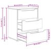 vidaXL Sideboard VISNES Δρυς Sonoma 60x40x73 cm Ξύλο μηχανής