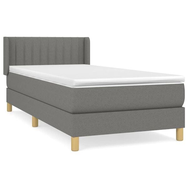 vidaXL &Kappa;&rho;&epsilon;&beta;ά&tau;&iota; Boxspring &mu;&epsilon; &Sigma;&tau;&rho;ώ&mu;&alpha; &Sigma;&kappa;&omicron;ύ&rho;&omicron; &Gamma;&kappa;&rho;&iota; 90x190 &epsilon;&kappa;. &Upsilon;&phi;&alpha;&sigma;&mu;ά&tau;&iota;&nu;&omicron;