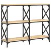 vidaXL Τραπέζι Κονσόλα Sonoma Δρυς 100 x 28 x 80,5 εκ. Επεξεργ. Ξύλο