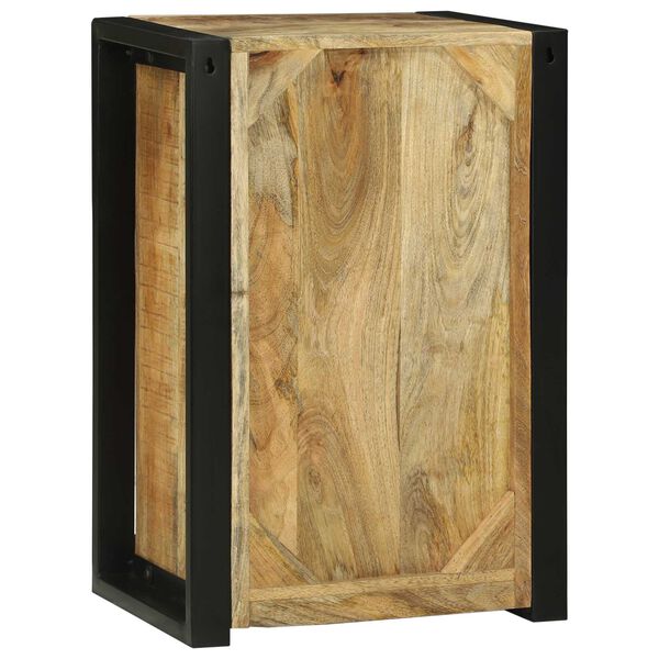 vidaXL Ντουλάπι Τοίχου Μπάνιου 40x30x60 εκ Μασίφ Ξύλο Τραχύ Μάνγκο