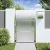 vidaXL Πύλη Κήπου με κλειδαριά Ασημί 100 x 150 cm Ανοξείδωτο ατσάλι
